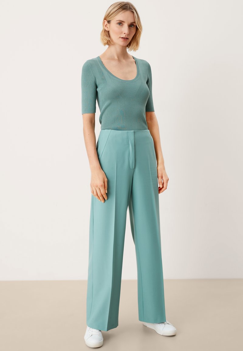 s.Oliver BLACK LABEL REGULAR - Pantalon classique - dusty petrol