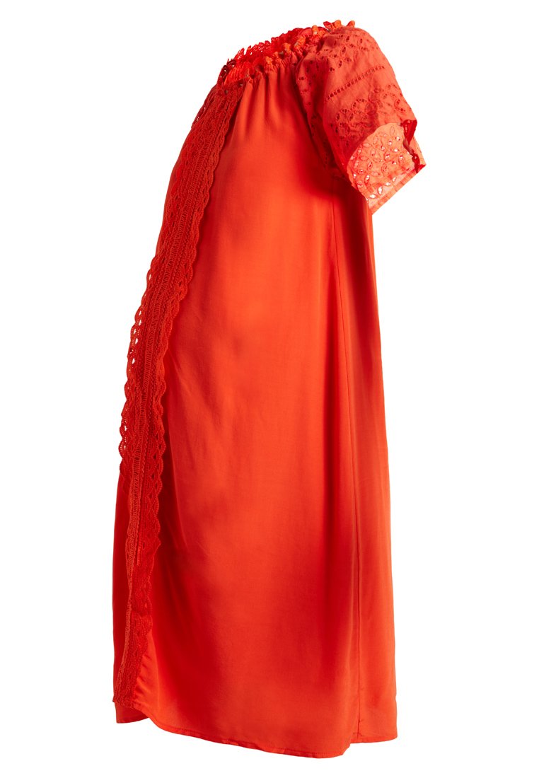 Spring Maternity Jurk oranje