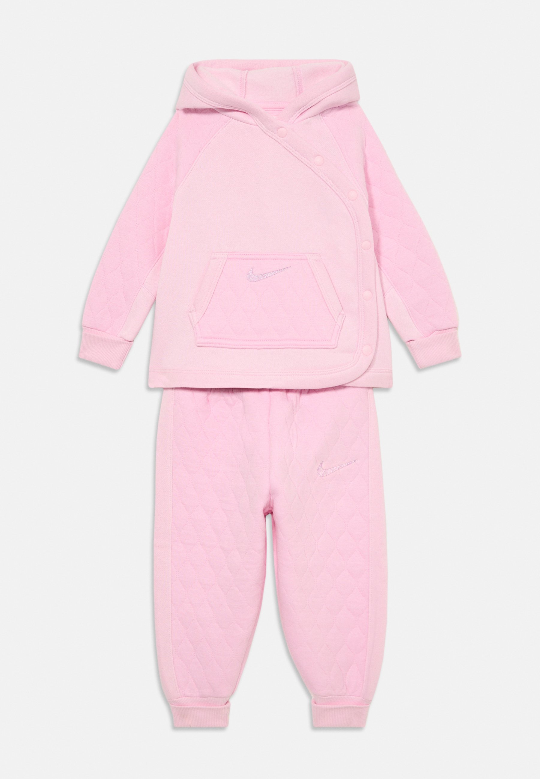 Nike Sportswear READY HOODED SET UNISEX Tracksuit pink foam
