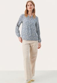 Part Two ANVI  - Maglietta a manica lunga - blue opal mini print