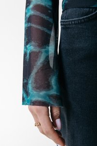 Colourful Rebel NEYO - Top s dlhým rukávom - storm green