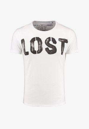 LOST ROUND - Print T-shirt - white