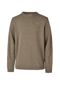 Cleptomanicx CLASSICO LIGULL - Strickpullover - heather olive gray