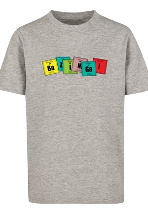 BIG BANG THEORY BAZINGA ELEMENTS - Camiseta estampada - heather grey