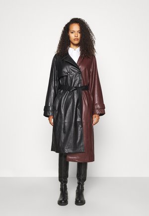 MARIE COAT - Trenkot - black/burgundy