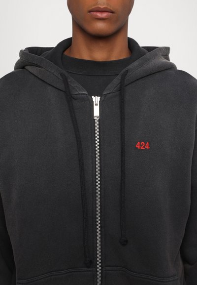 424 ZIP UP HOODIE - Sweatjacke - black