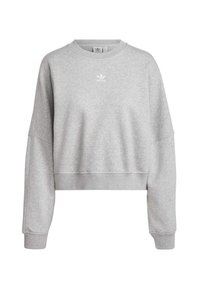 adidas Originals ESSENTIALS CREW FLEECE - Mikina - medium grey heather