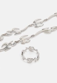Jack & Jones JACCOLTON RINGS & BRACELET UNISEX SET - Nyaklánc - silver-coloured