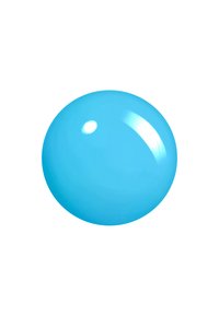 Turquoise afgeronde object met een glanzend oppervlak, dat een gladde textuur en een reflecterende glans vertoont, tegen een witte achtergrond.