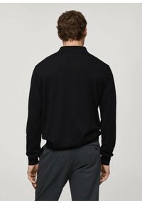 Mango Maglietta a manica lunga - black