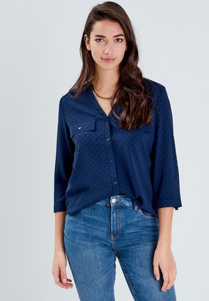 ÄRMEL 3/4 - Overhemdblouse - bleu marine