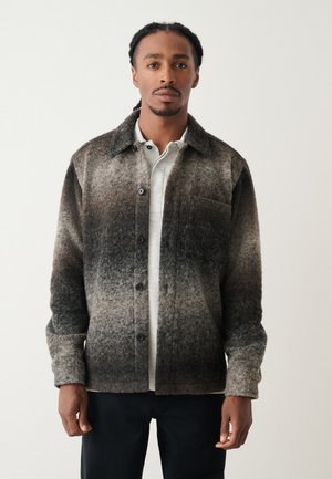 Next REGULAR FIT - OMBRE CHECK SHACKET   - Poletna jakna - grey