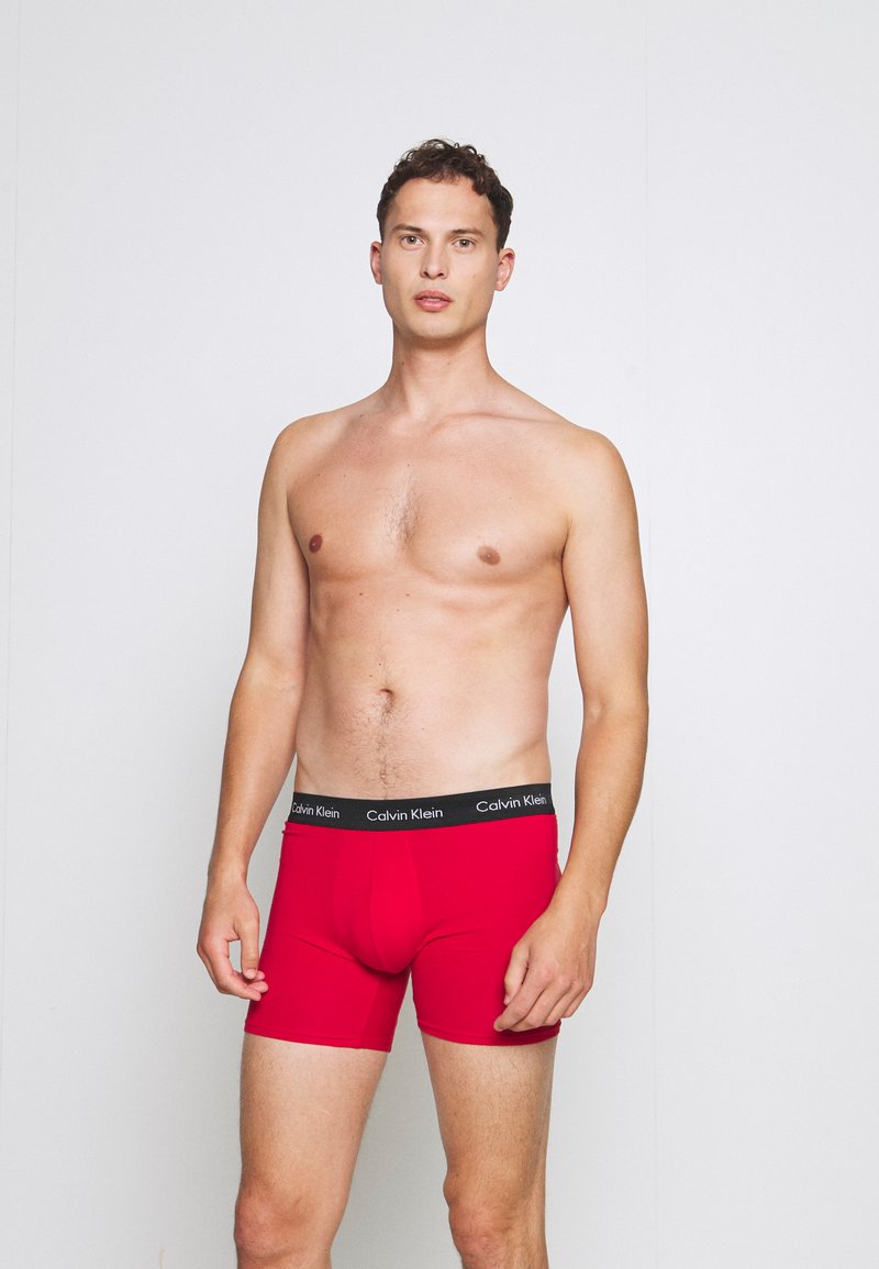 Calvin Klein Underwear BOXER BRIEF 3 PACK COTTON STRETCH - Cuecas boxer - red