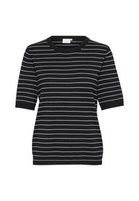 LIZZA STRIPED - Camiseta estampada - black  turtledove slim stripe