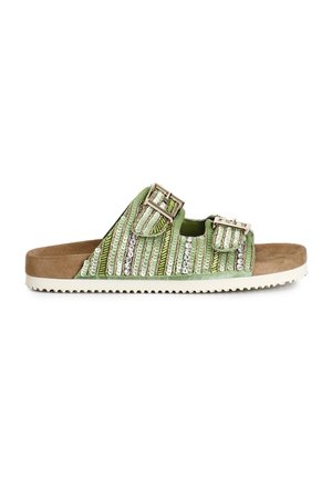 Pantolette flach - green