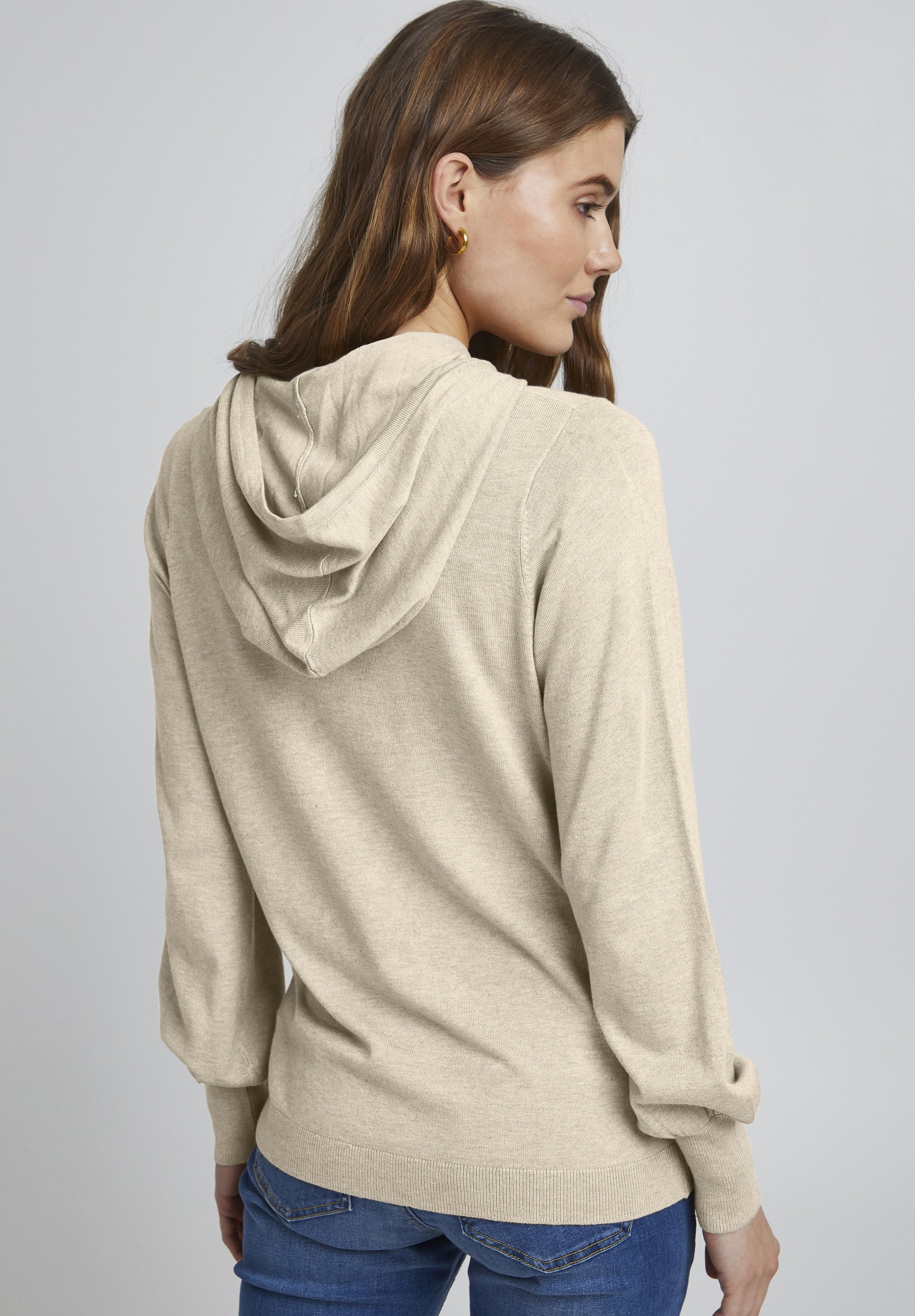 売れ筋商品|||ビーヤング パーカー・スウェットシャツ レディース アウター BYPimba - Hoodie - cement melange X-girl パーカー PIGMENT DYED FACE LABEL ZIP UP SWEAT HOODIE