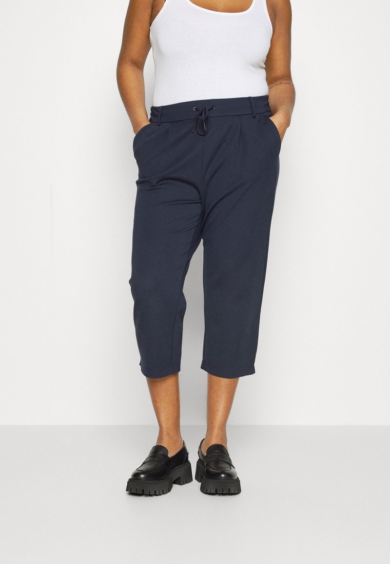 ONLY Carmakoma Tygbyxor - dark blue