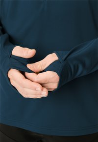 Vaude LIVIGNO HALFZIP - Maglietta a manica lunga - dark sea