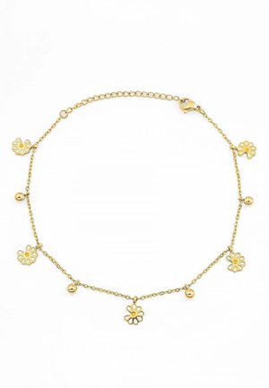 SENSORA JEWELRY FLOWER WHITE - Fußkettchen - gold-coloured