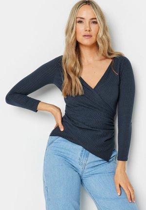 WRAP - Stickad tröja - navy