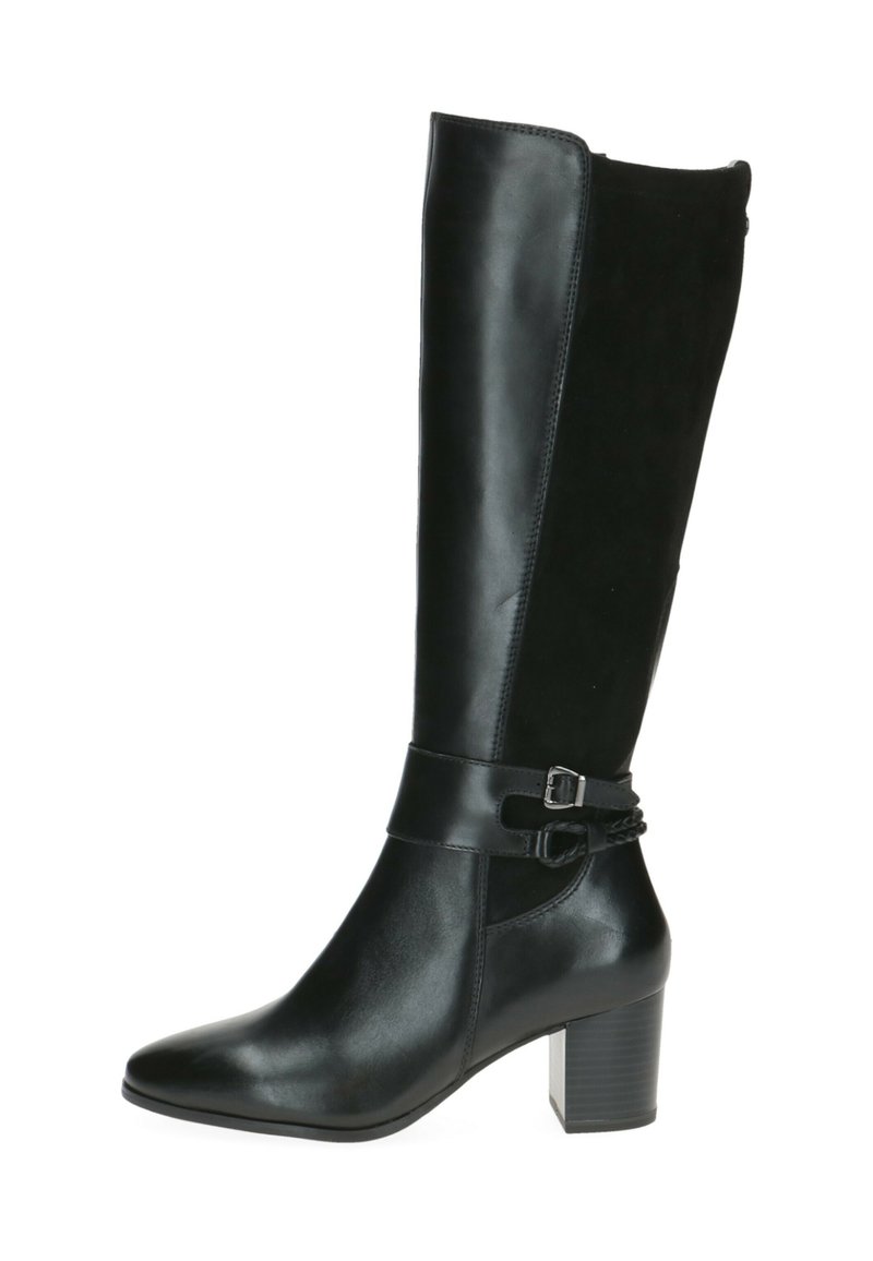 Caprice ELEGANTE G-WEITE MIT CAP ABSATZ - Boots - black comb