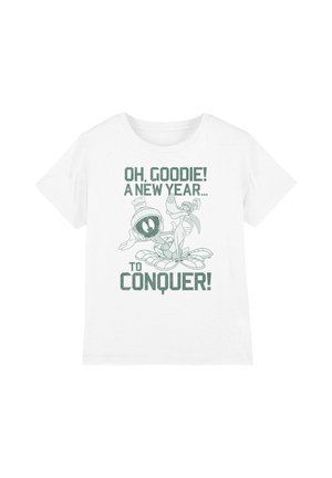 Cotton Soul, LOONEY TUNES NEW YEAR TO CONQUER MARVIN THE MARTIAN UNISEX - Print T-shirt - white