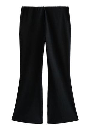 New Look Curves, CURVES  RIBBED FLARED TROUSERS - Pantalon classique - black