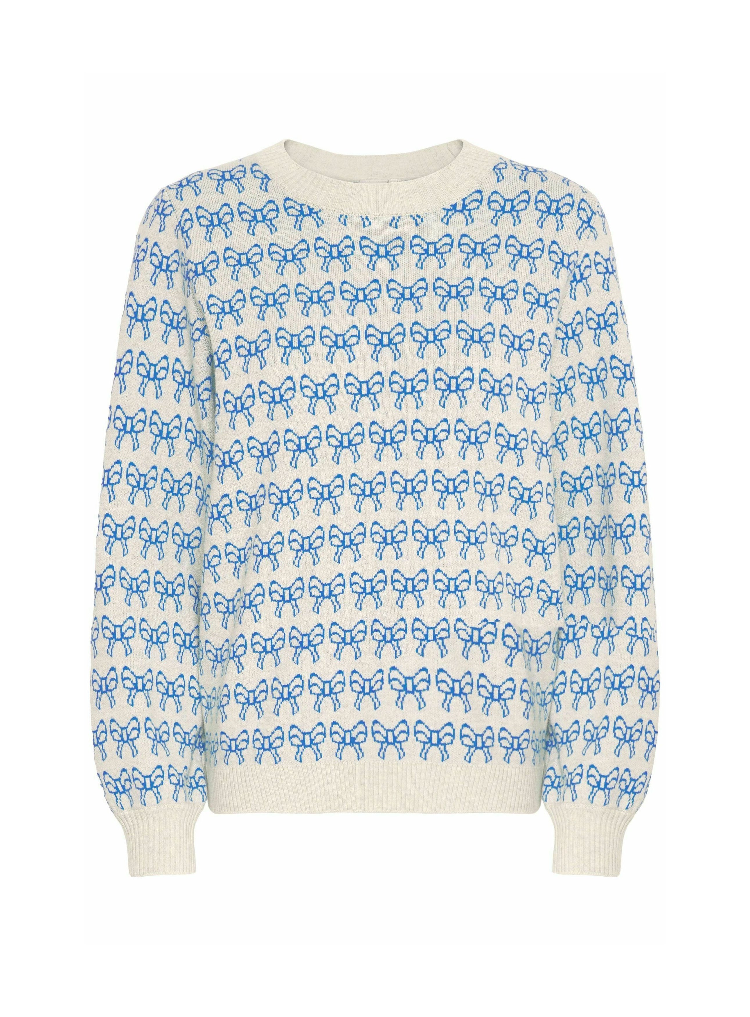 売れ筋商品|||イチ ニット&セーター レディース アウター IHBRIELLE - Jumper - oatmeal w. turkish sea ICHI IHBRIELLE - Jumper - oatmeal w. turkish sea/mottled
