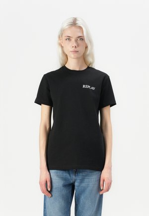 Print T-shirt - black