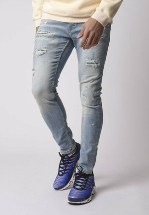 Project X Paris EFFET USÉ - Jean slim - bleu