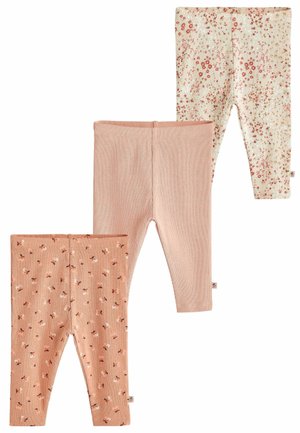 ROLL 3 PACK - Leggingsit - neutral floral rib