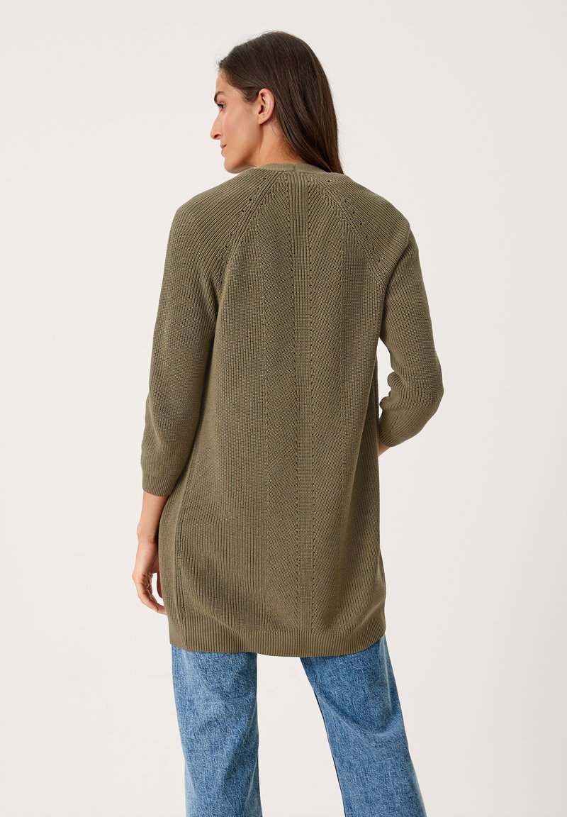 Damen Strickjacken | s.Oliver MIT AJOURMUSTER Strickjacke dusty olive/grün - HQ28265 Damen Strickjacken | s.Oliver MIT AJOURMUSTER Strickjacke dusty olive/grün - HQ28265
