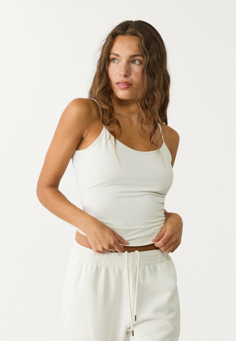 Stradivarius TOP - Débardeur - beige