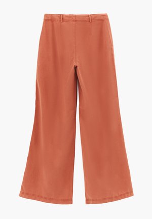 OXXO, OXXO HIGH WAIST POCKET DETAILED WIDE LEG PANTS - Trousers - antik crabapple