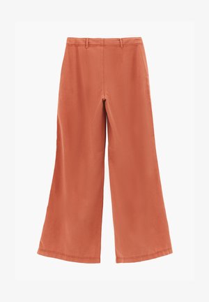 OXXO, OXXO HIGH WAIST POCKET DETAILED WIDE LEG PANTS - Trousers - antik crabapple