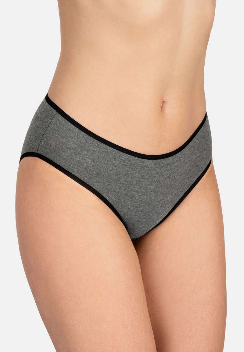 Vivisence 3-PACK - Slip - black elastic grey graphite grey
