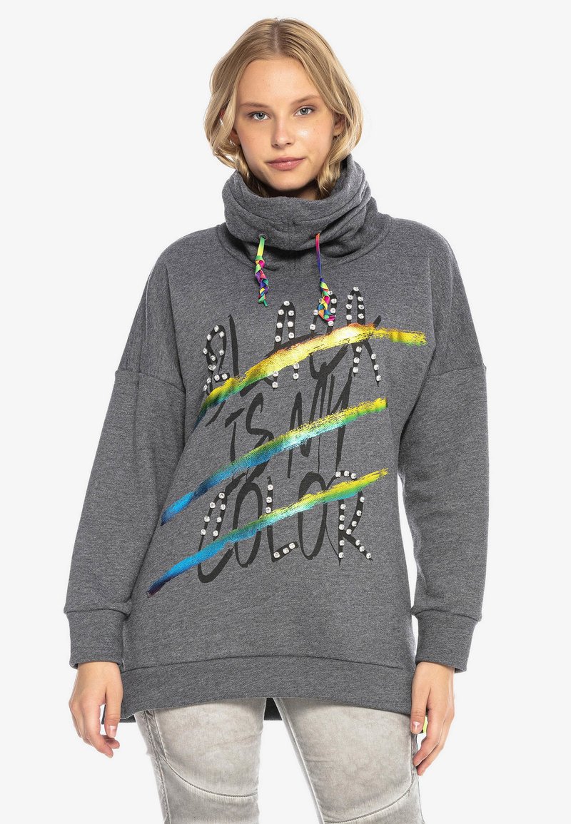 Damen Sweatshirts | Cipo & Baxx Sweatshirt anthracite/anthrazit - IK43991 Damen Sweatshirts | Cipo & Baxx Sweatshirt anthracite/anthrazit - IK43991