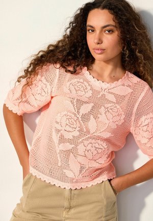 Next, Nyomott mintás póló - coral pink floral