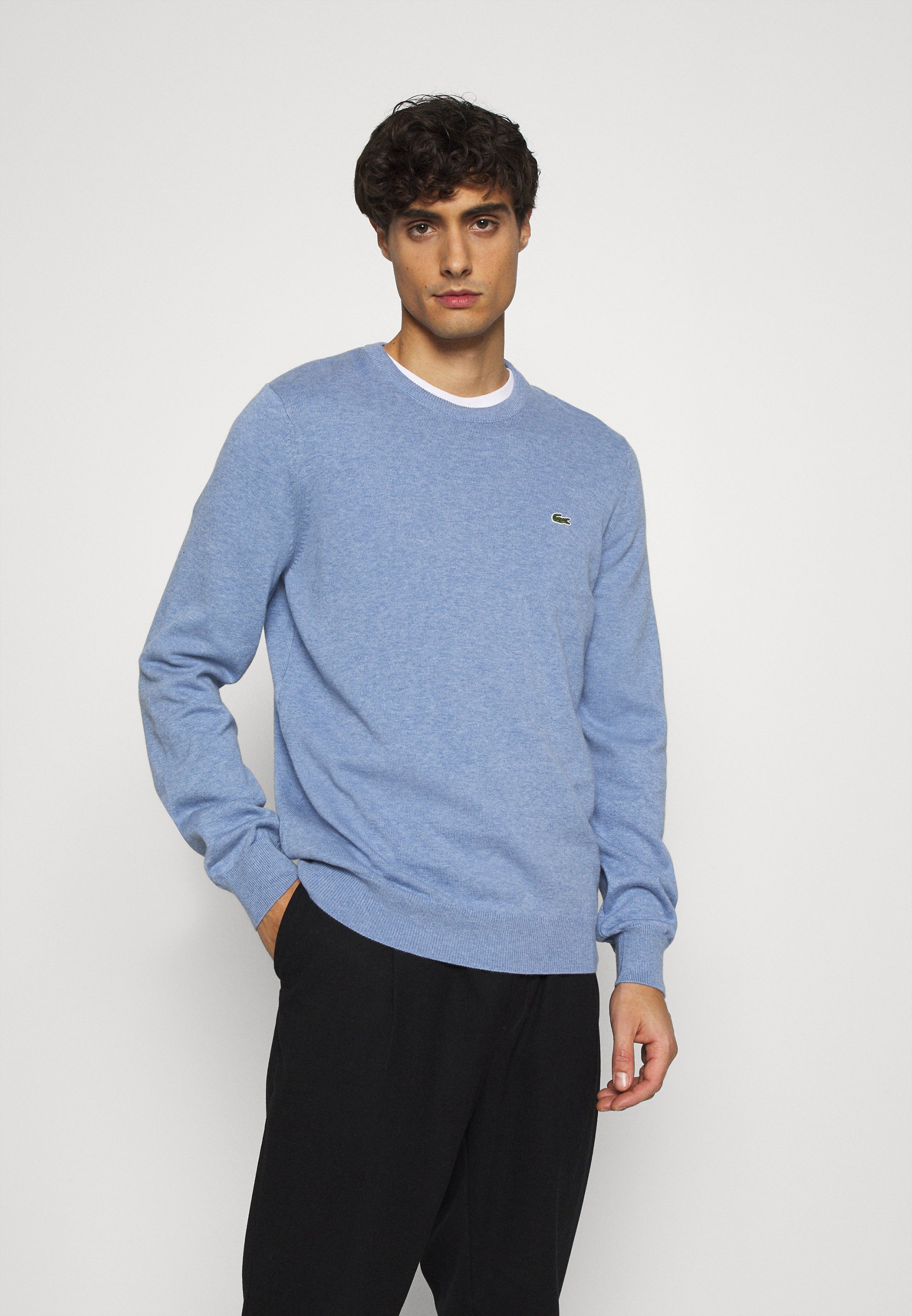 light blue lacoste jumper
