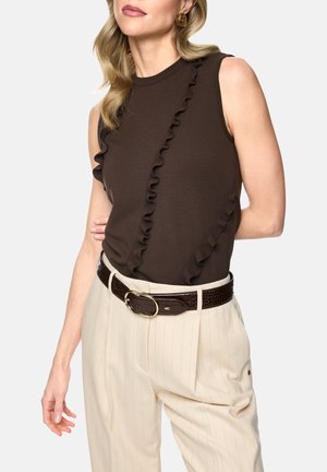 Marc Cain, TOP KNITTED IN GERMANY - Top - seal brown