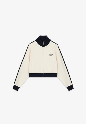 Guess, KURZ GESCHNITTENES SWEATSHIRT - Sweat zippé - weiß