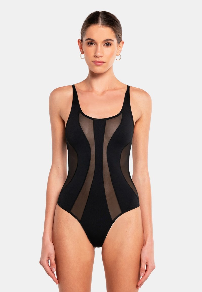 OW Collection - TWIST MESH - Body - black, Vergrößern