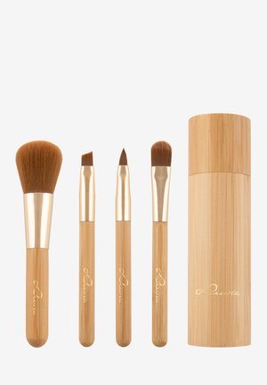 TRAVEL BAMBOO TUBE - Makeup brush set - -