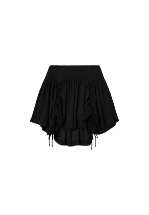 AllSaints, ARIA CHECK SKIRT . - A-line skirt - black