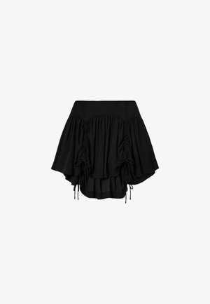 AllSaints, ARIA CHECK SKIRT . - A-line skirt - black
