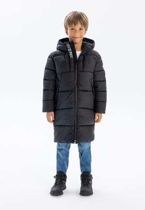 MINOTI LONG PADDED WITH HOOD - Veste d'hiver - black
