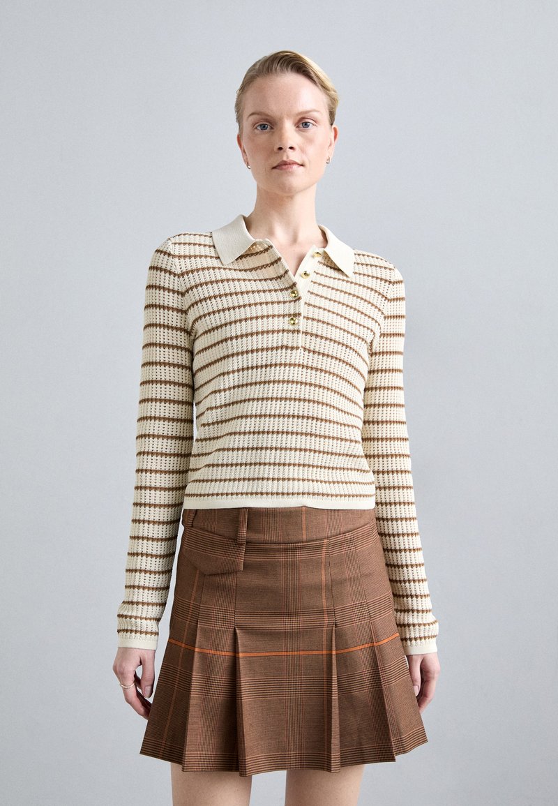 rag & bone VIOLA STRIPE  - Svetr - ivory