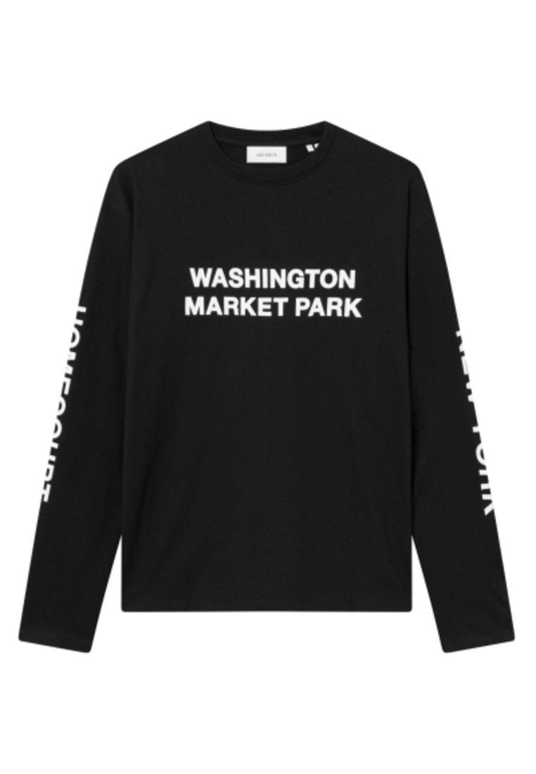 Les Deux WASHINGTON - Μπλούζα με μακριά μανίκια - black/light ivory