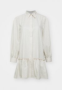 DRESS WITH STRIPE - Skjortekjole - kaki/rose