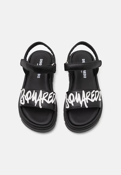 Dsquared2 UNISEX - Sandále - black/white